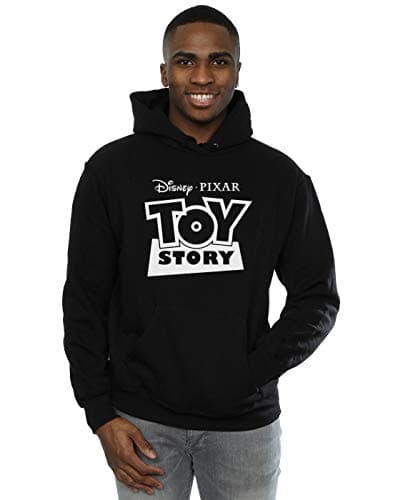 Image of Disney Men's Toy Story Logo Outline Hoodie XX-Large Black