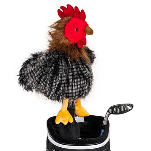 Image of Daphne's Novelty Headcover - Hen, Black/Gray/Red