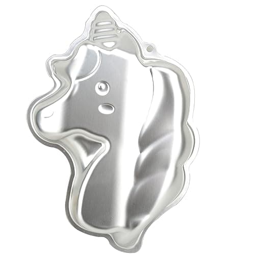 Image of Pormasbenzer Aluminum Unicorn Shaped Cake Pan Mould Cake Baking Bakeware for Birthday, Anniversary, Party, Christmas