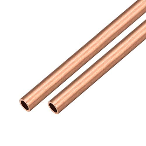 Image of sourcing map 2Pcs Copper Round Tube Pipe 7mm Outside Diameter X 5mm Inside Diameter 500mm Long