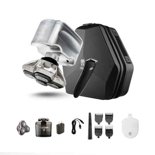 Image of Skull Shaver Pitbull Diamond PRO Head and Face Shaver - Ultimate Men's Grooming Kit - Electric Razor & Shaver for Head, Beard & Body - Cordless, Travel-Friendly, Includes Charging Cable