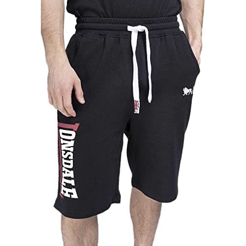 Image of Lonsdale Men's Herren Shorts Normale Passform Sidemouth, Black, 5XL