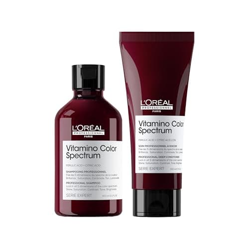 Image of L'Oréal Professionnel Vitamino Color Spectrum Shampoo 300ml & Conditioner 200ml for Coloured Hair & shinier hair