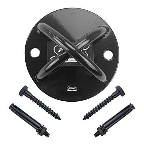 Image of PROTONE suspension strap trainer wall/ceiling mount for use with suspension strap trainer/resistance bands/crossfit/bodyweight strength training (Black)