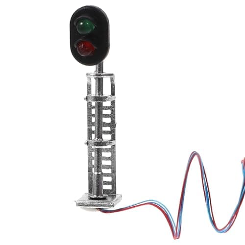 Image of Milisten Miniature Traffic Light Model for Sand Table and Model Railway, DIY Landscape Signal Lamp, Red-green Light Simulation for Architectural Hobbyists and Garden Decor