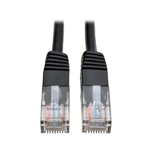 Image of Tripp Lite Cat5e 350MHz Molded Patch Cable (RJ45 M/M) - Black, 4-ft.(N002-004-BK)