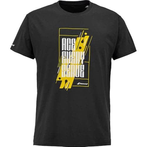 Image of Babolat Exercise Message Short Sleeve T-Shirt L Black