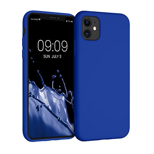 Image of kwmobile Case Compatible with Apple iPhone 11 Case - Slim Protective TPU Silicone Phone Cover - Baltic Blue