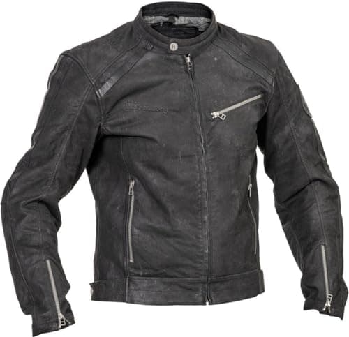 Image of Halvarssons Sandtorp Motorcycle Leather Jacket, black, 56