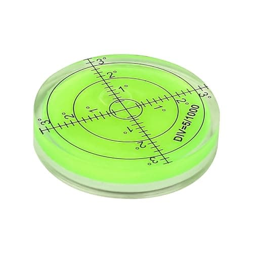 Image of Bullseye Bubble Spirit Level Large Acrylic, 60mm Circular Spirit Level with Degrees for Precision Measuring, Horizontal Green Camera Platform Balance Tool, Ideal for Caravans Construction & DIY Use