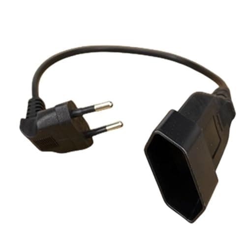 Image of XIAONIYI European EU 2 Prong Male To Female Power Extension Cord Cable For PC Computer PDU UPS 0.5M/1M/2M/3M/4M/5M(Black,0.6M)