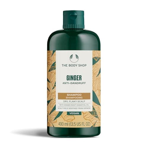 Image of The Body Shop Ginger Anti-Dandruff Shampoo (1x 400ml), Clarifying Shampoo for Dry, Itchy and Flaky Scalp, Vegan Haircare, Suitable for Sensitive Scalps