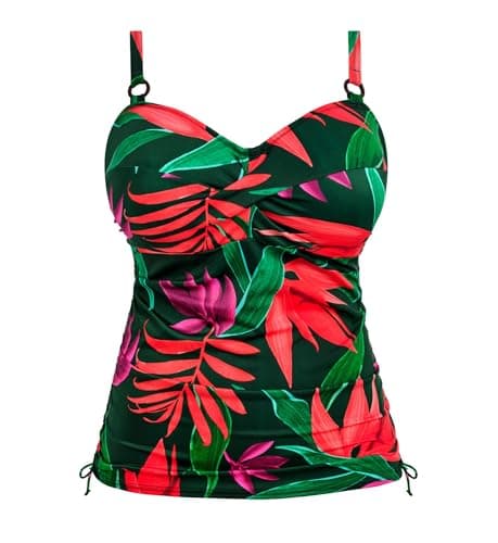 Image of Fantasie Swim Women's Pichola Underwire Twist Front Tankini, Mangrove, 34FF