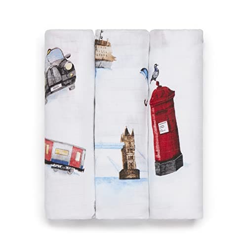 Image of Panda Bamboo Baby Muslins (Squares, London)
