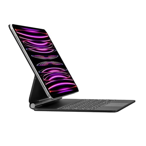 Image of Magic Keyboard Case for iPad Air 13 Inch (M2 2024/ M3 2025/ M4 2026) and iPad Pro 12.9 inch (3/4/5/6th Gen), Magnetic Stand Bluetooth iPad Keyboard with Precision Trackpad,Auto Sleep/Wake,Backlit Keys