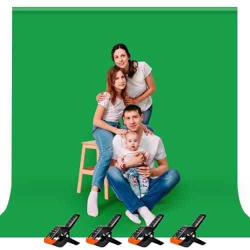 Image of Heysliy Green Screen Backdrop, 3x3M/9.8 x 9.8ft Chromakey Greenscreen Background Photography, Portable Collapsible Photo Backdrop for Photo Studio,Streaming, Gaming, YouTube Videos