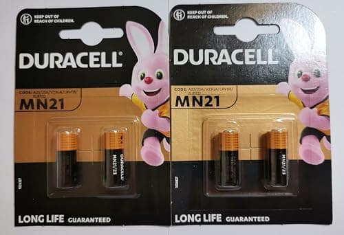Image of ONOGAL 4x Duracell Alkaline Safety Battery A23 / K23A Lrv08 Gp23 12V Mn21 2017 Lrv08 V23Ga LR23A 23A L1028 Battery 2665C_4
