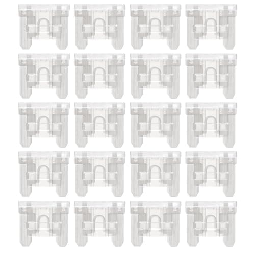 Image of Gebildet 25A Low Profile Mini/APS, ATT Blade Car Fuses 25Amp Automotive Fusibles for RV Auto Motorcycle Truck (Pack of 20Pcs)