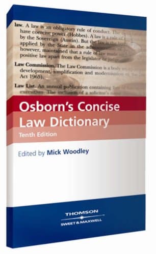 Image of Osborn's Concise Law Dictionary