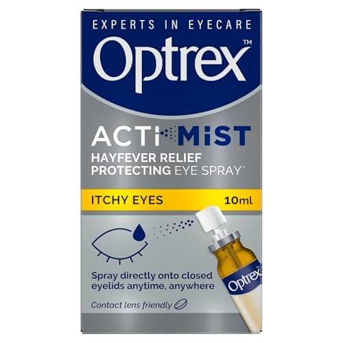 Image of Optrex Actimist 10 ml Eye Spray - Fast, Long-Lasting Relief For Itchy, Watery, Dry Eyes, Irritations, Inflammations, Anti-Allergy Eyelid Cleanser