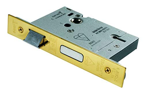 Image of Carlisle Brass LSB5530PVD/BP British Standard Sash Lock, Satinless Brass, 3 inch