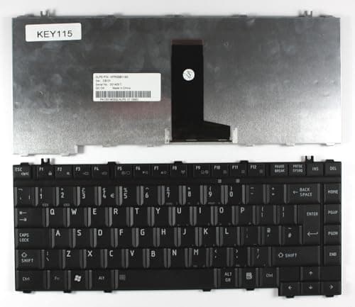 Image of Power4Laptops UK Layout Black Replacement Laptop Keyboard Compatible With Toshiba Satellite L300-20D