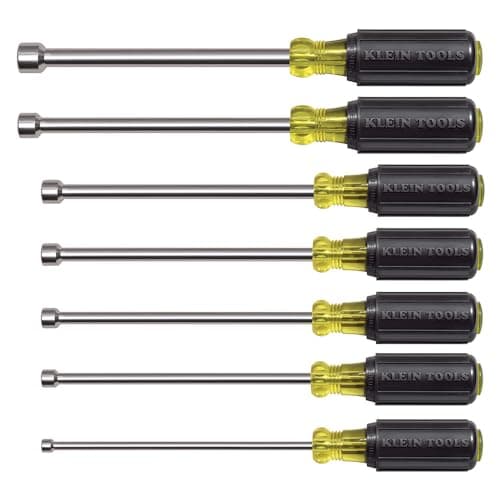 Image of Magnetic Nut Driver Set, 15 cm Shafts, 7-Piece Klein Tools 647M