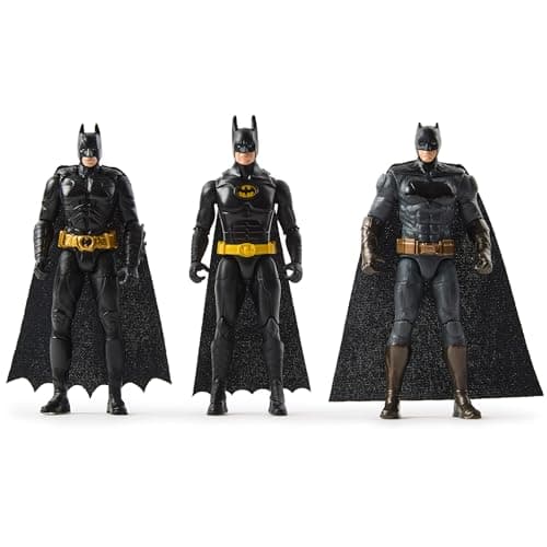 Image of Batman 85th Limited Edition Batman Action Figures 3-Pack, 10-cm, 85th Anniversary Collectible Kids’ Toys for Boys and Girls Aged 3 and Up