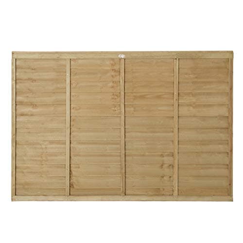 Image of Forest Garden 6ft x 4ft (1.83m x 1.22m) Pressure Treated Superlap Fence Panel (Pack of 3)