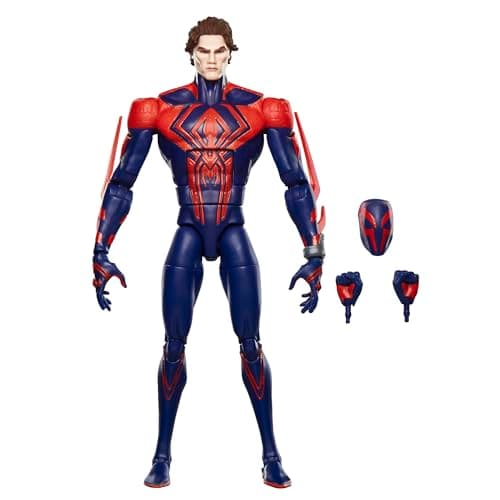 Image of Marvel Legends Series Spider-Man 2099, Spider-Man: Across the Spider-Verse Collectible 6 Inch Action Figure, Red