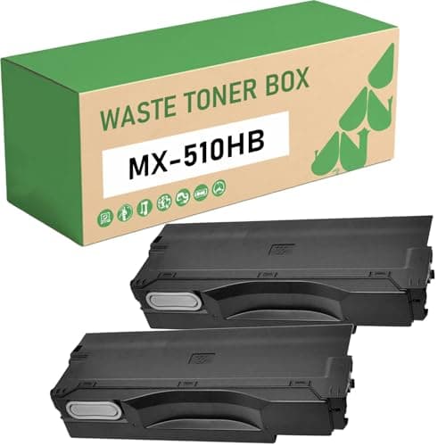 Image of KEUWHLL Compatible for Sharp MX-510HB MX510HB Waste Toner Box, for MX-4140N MX-4141N MX-5110N MX-5111N MX-5112N MX-5112NSF MX-5112NSFA MX-5140N MX-5141N Printer 2-pack