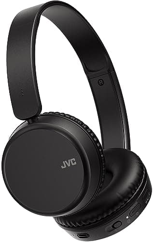Image of JVC HA-S36WB Bluetooth 5.2 Headphones Lightweight Over Ear (Black)