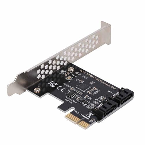 Image of Lazmin 2 Port SATA PCI Express SATA Controller Card, PCI Express to 6G SATA3.0 2-Port SATA III Expansion Controller Card Adapter