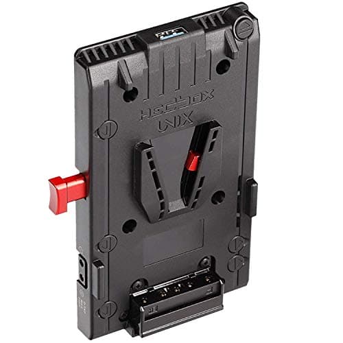 Image of HEDBOX UNIX-URSA - V-Mount Battery Adapter Plate, 3x D-Tap & USB, for Blackmagic Design URSA Mini Pro
