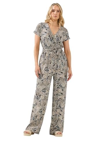 Image of Long Tall Sally - Lts Tall Paisley Wrap Jumpsuit - Women's