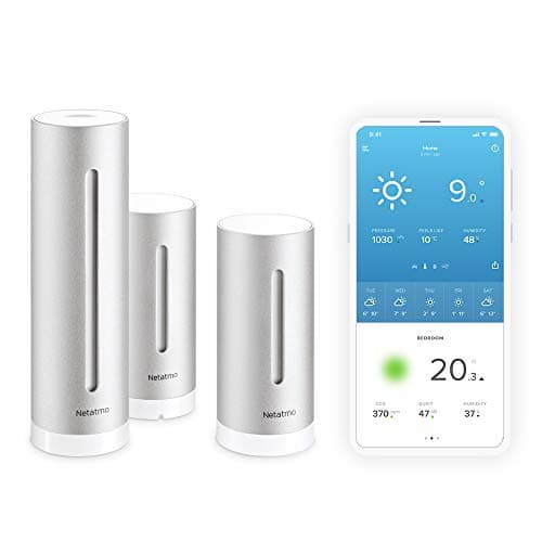 Image of Pack Netatmo Weather Station Indoor Outdoor with Wireless Outdoor Sensor + one Additional Indoor Module - Compatible with Amazon Alexa