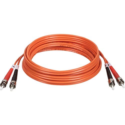 Image of Tripp Lite Duplex Multimode 62.5/125 Fiber Patch Cable (ST/ST), 30M (100-ft.)(N302-30M), Orange
