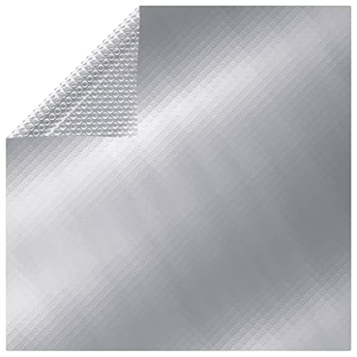 Image of vidaXL Rectangular Silver PE Solar Pool Cover - Heat Retention Water Warming Accessory 1000x600cm for Temperature Increase & Evaporation Control