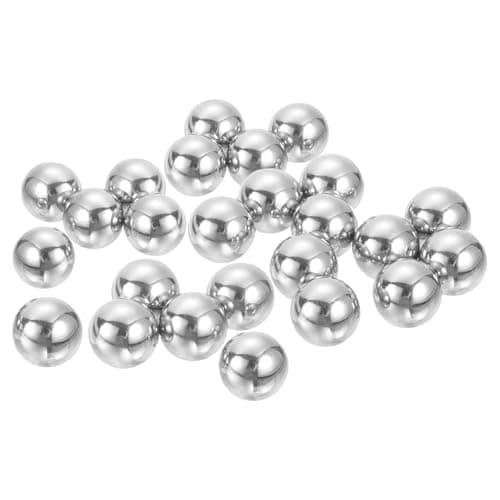 Image of sourcing map 10mm Bearing Balls, 25 Pcs 304 Stainless Steel G100 Precision Balls Metric Mixing Balls for Bearings Bicycles Casters (Mirror Finish)