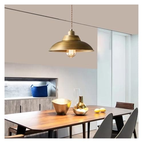 Image of GTHTUHFD American Vintage Pendant Light Copper Restaurant Parlor Bedroom Hanging Lamp Brass E27 Bulb Old Gold Cord Adjustable ?,Pendant Lighting Ceiling,Warm White