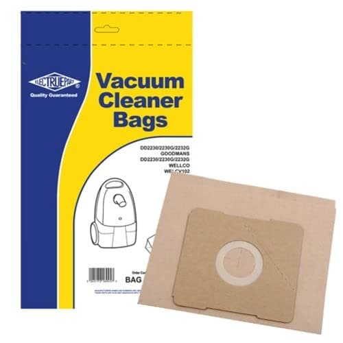 Image of Electruepart BAG263 Vacuum Dust Bags for Dirt Devil, Wellco CV104 (Pack of 5)