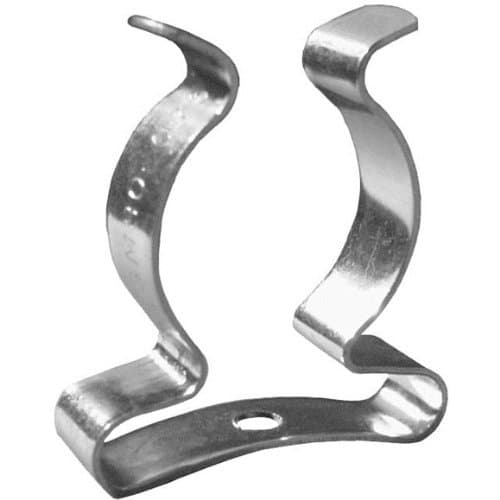 Image of 3 x Tool clips 32 mm spring style zinc plated for hanging tools