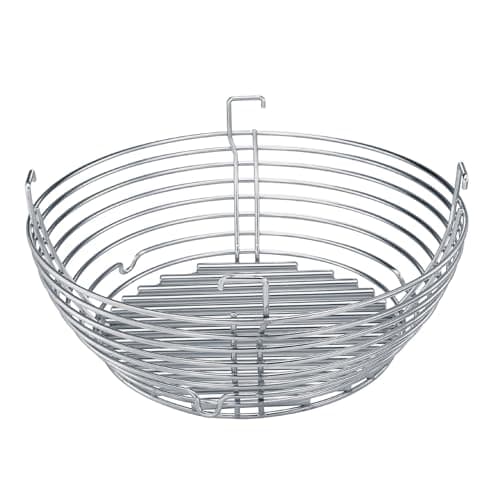 Image of Kamado Joe Big Joe Stainless Steel Charcoal Basket Durable, Long Lasting, Includes Divider, Compatible With Kamado Joe Big Joe Grills