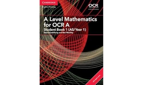 Image of A Level Mathematics for OCR A Student Book 1 (AS/Year 1) with Cambridge Elevate Edition (2 Years)
