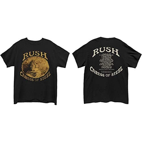 Image of Rush Mens Tshirt -S- Caress Of Steel Black