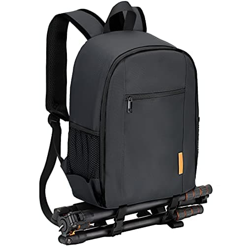 Image of TARION Camera Backpack Bag Small - Professional DSLR Camera Bag with Waterproof Rain Cover Laptop Compartment Compact Photograhy Backpack Case Black TB-S