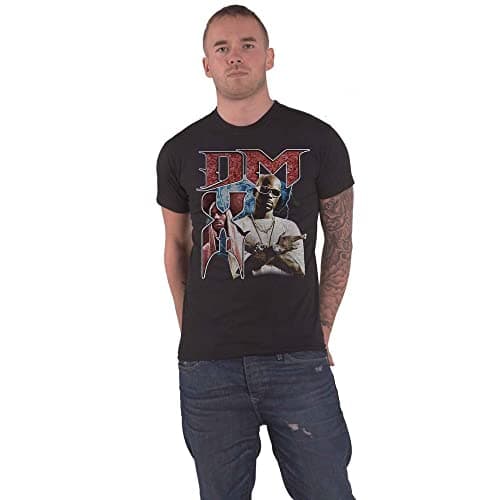 Image of DMX T Shirt Bootleg Red Logo Official Mens Black M