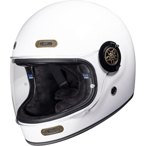Image of Black Orbit Motorcycle Helmet XS Gloss White