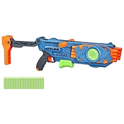 Image of Nerf Elite 2.0 Flipshots Flip-16 Blaster, 16 Dart Barrels Flip to Double Your Firepower, 16-Dart Capacity, 16 Nerf Darts, F2551F02