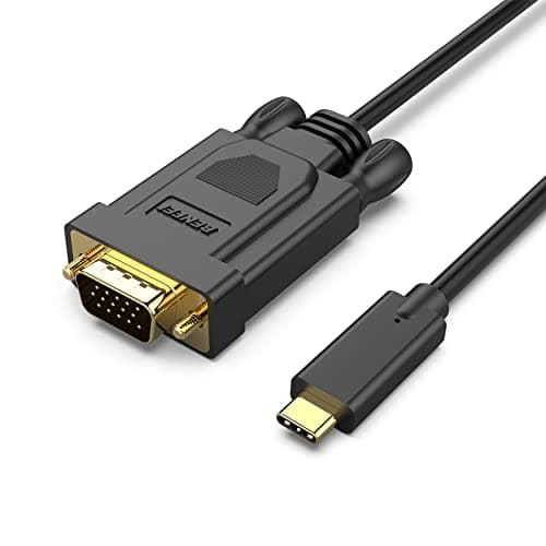 Image of BENFEI USB C to VGA 1.8 Meter Cable, USB Type-C to VGA Cable [Thunderbolt 3/4 Compatible] with iPhone 15 series, MacBook Pro/Air 2023, iPad Pro, iMac, S23, XPS 17, Surface Book 3 and More